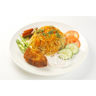 Fried fish briyani