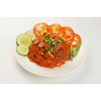 Nasi goreng sausage
